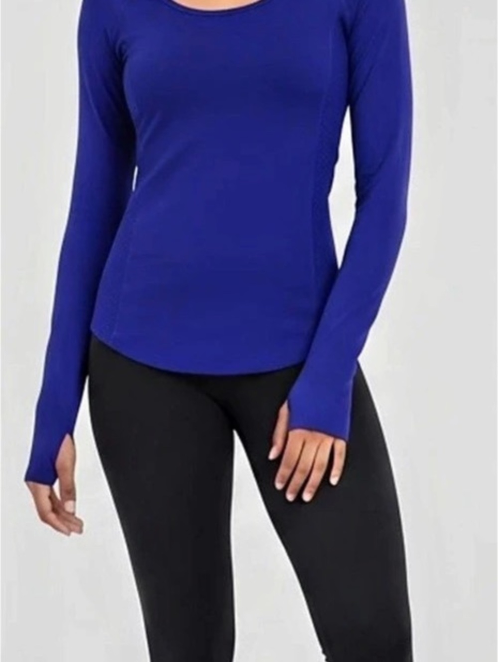 Under Armour Women's HeatGear Armour Long Sleeve Blue XL